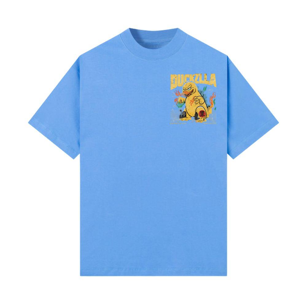 Giant Duck Monster Retro Cartoon Design T-Shirt - Image 3