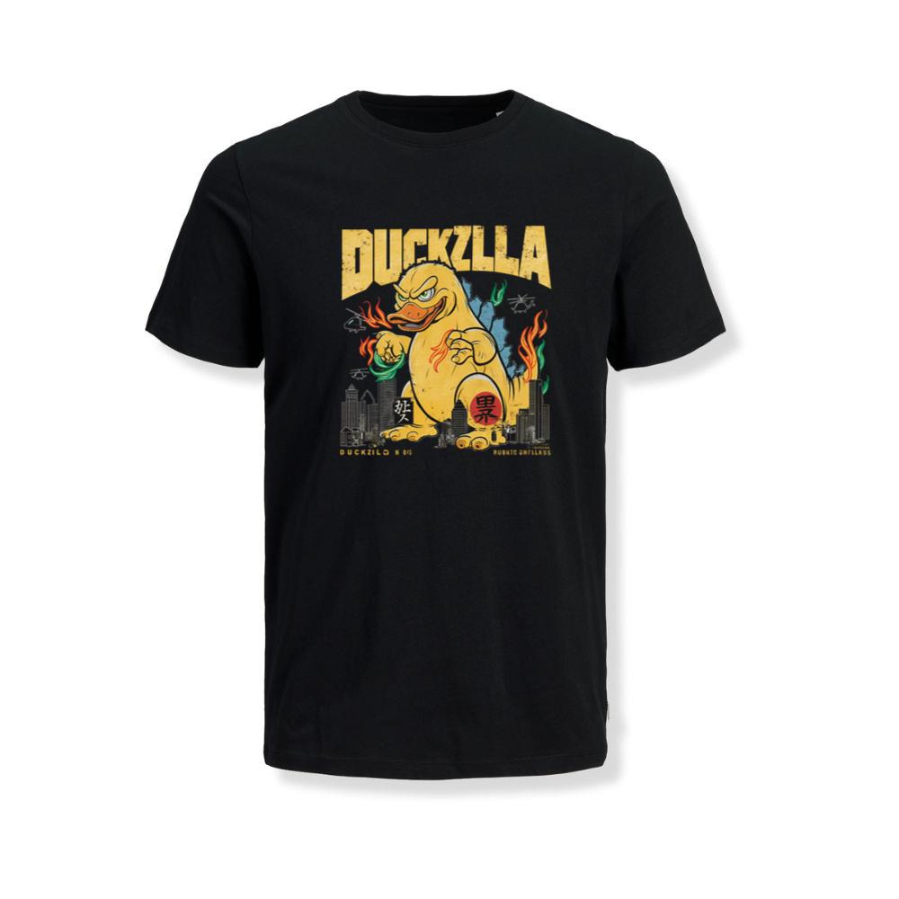 Giant Duck Monster Retro Cartoon Design T-Shirt