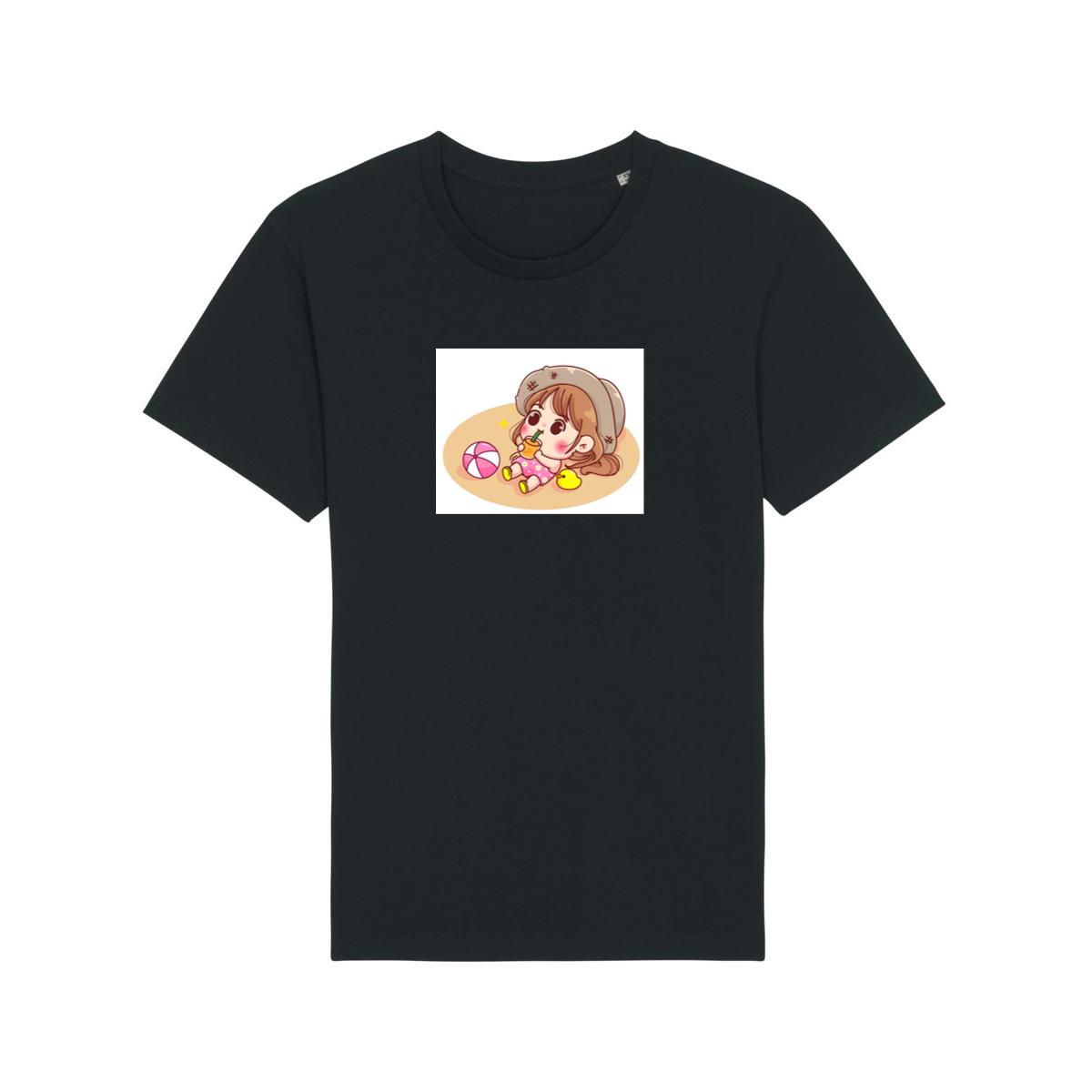 Girl Drinking on Sand T-Shirts