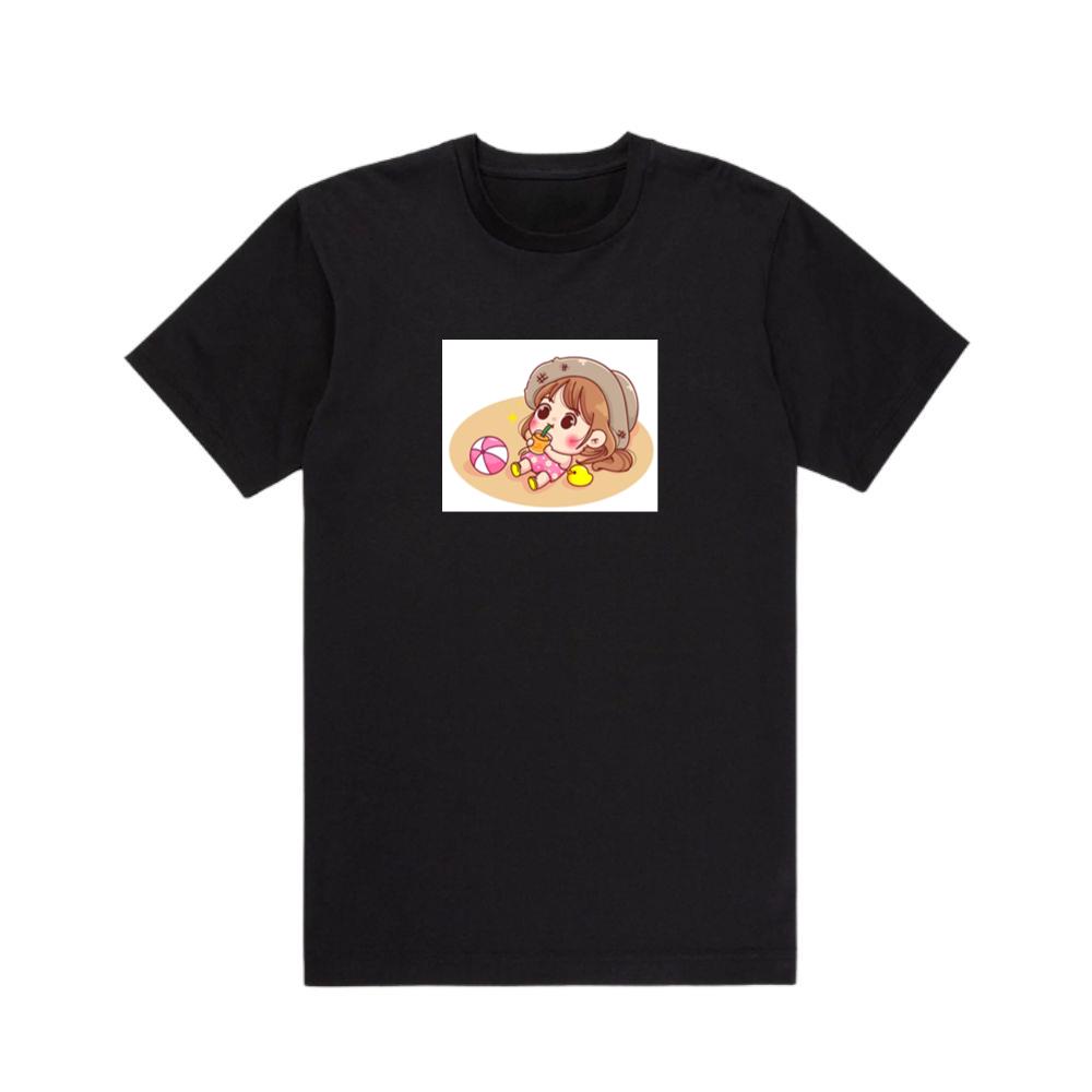 Girl Drinking on Sand T-Shirts