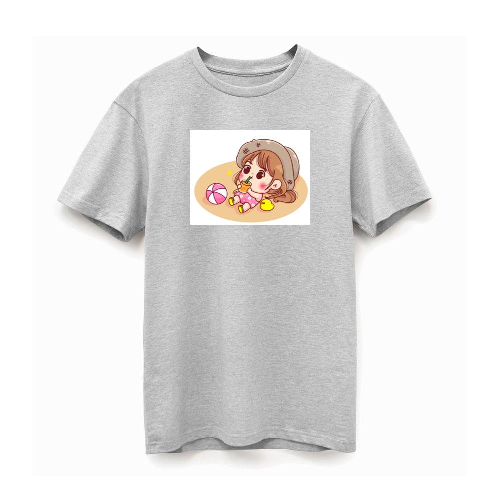 Girl Drinking on Sand T-Shirts