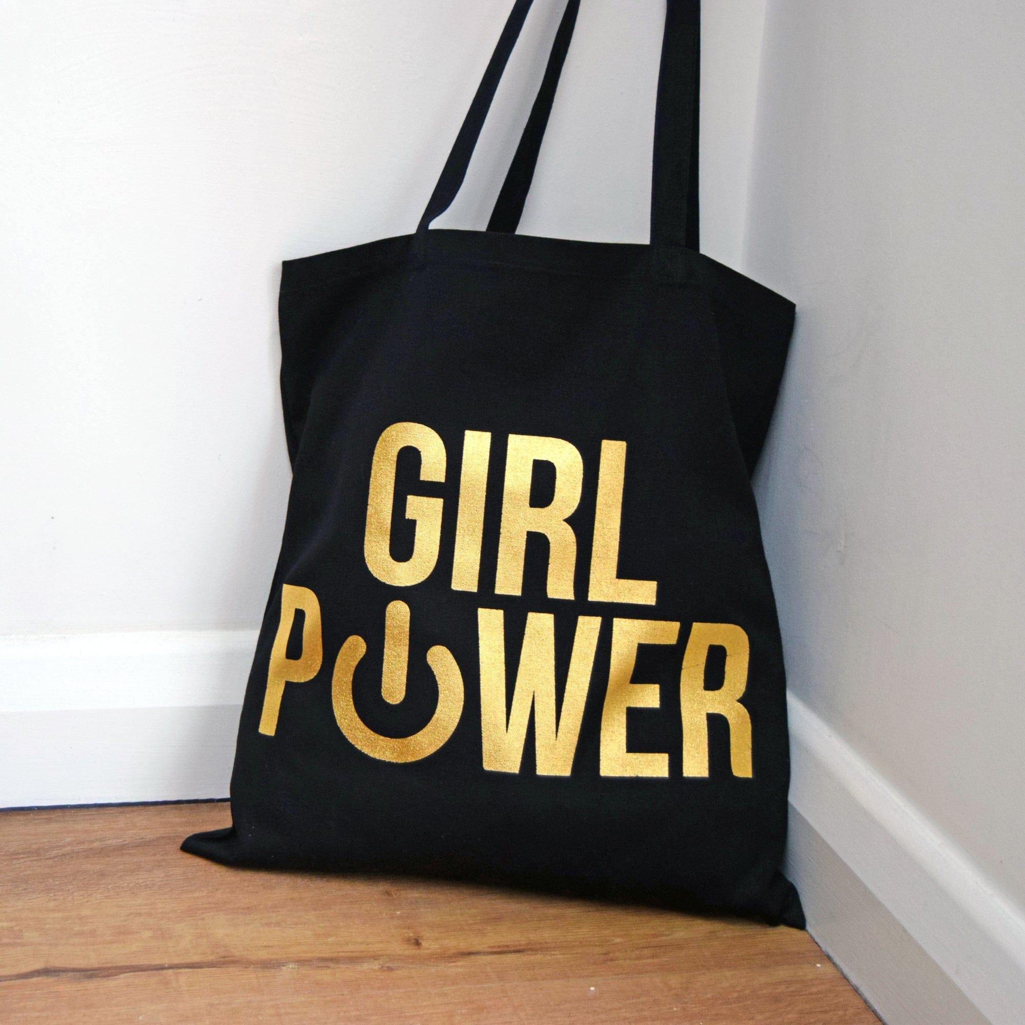 Girl Power' Slogan Tote Bag - Image 3