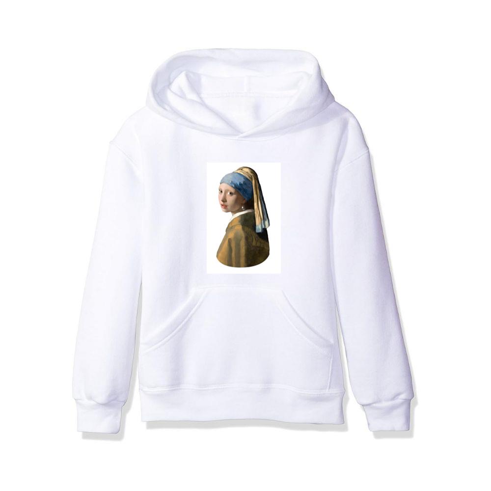 Girl with a Pearl Earring by Johannes Vermeer Hoodies