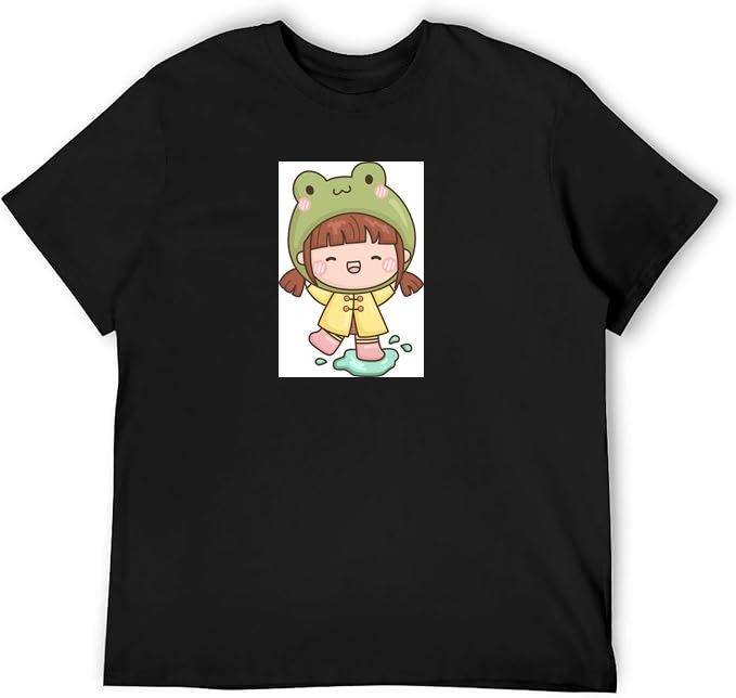 Girl with Frog Hat and Puddle T-Shirts