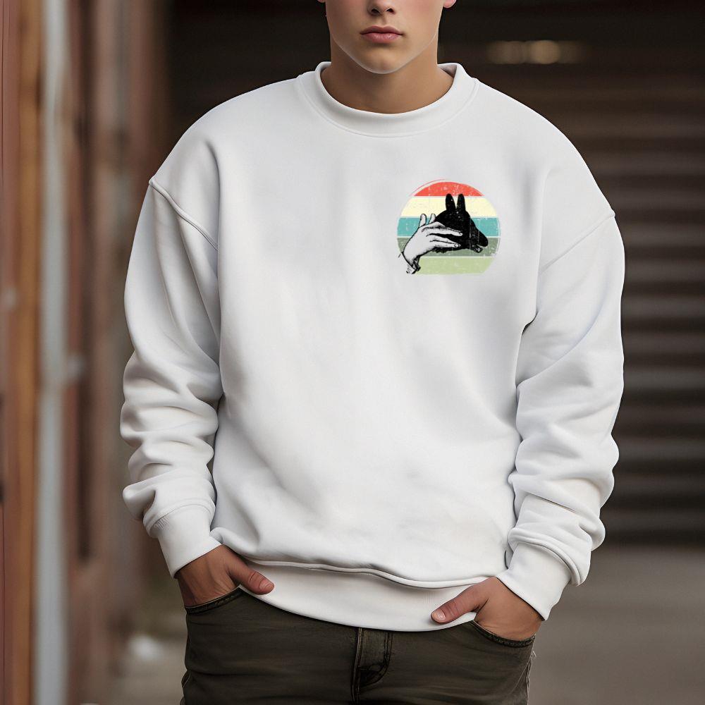 Goat Shadow Art Animal Rescue Farm Animal Adoption Gift Sweatshirt