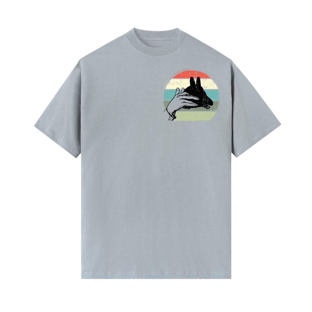 Goat Shadow Art Animal Rescue Farm Animal Adoption Gift T-Shirt - Image 2