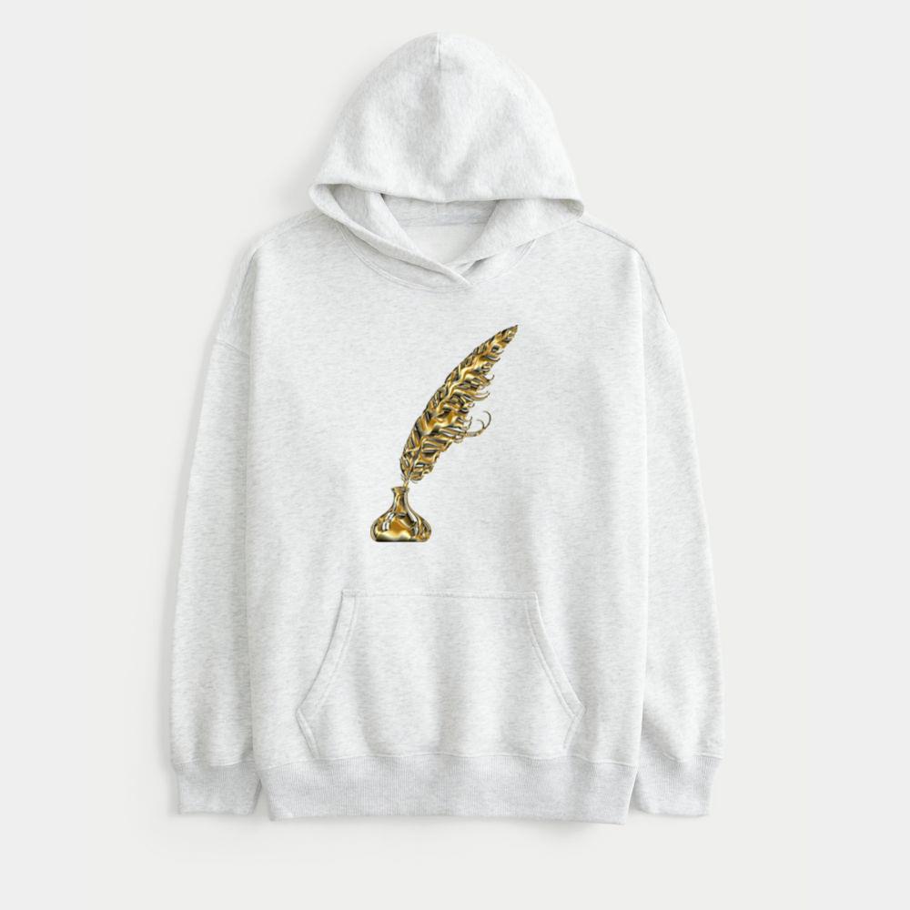 Golden Feather Quill Hoodie