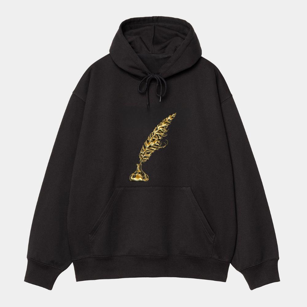 Golden Feather Quill Hoodie