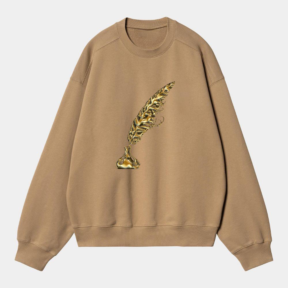 Golden Feather Quill Sweatshirt