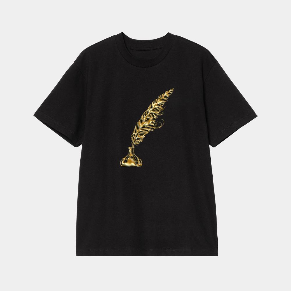 Golden Feather Quill T-Shirt