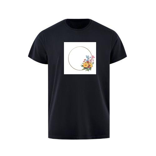 Golden Frame with Flowers T-Shirts