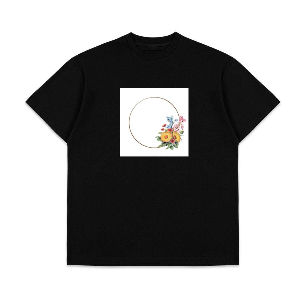 Golden Frame with Flowers T-Shirts