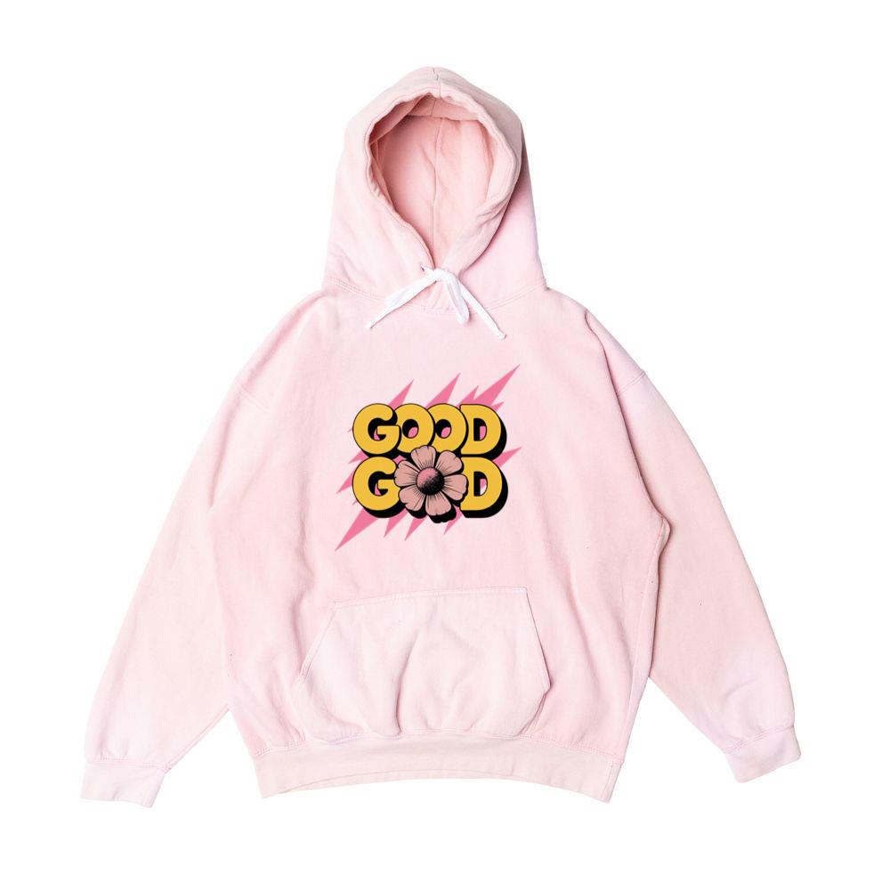 Good Good Retro Bold Text Graphic Hoodie