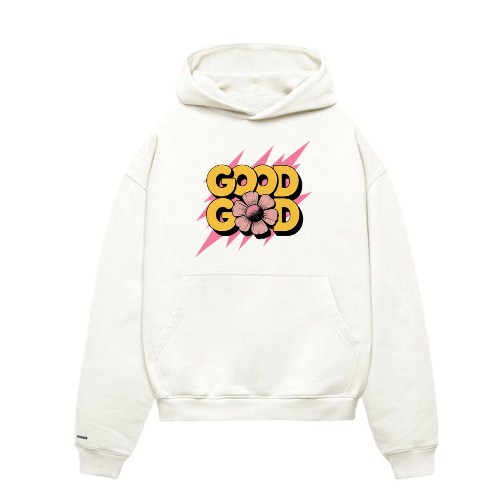 Good Good Retro Bold Text Graphic Hoodies