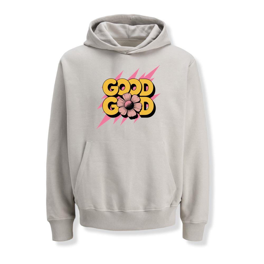 Good Good Retro Bold Text Graphic Hoodies