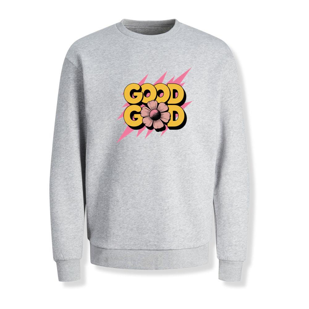 Good Good Retro Bold Text Graphic Sweatshirt