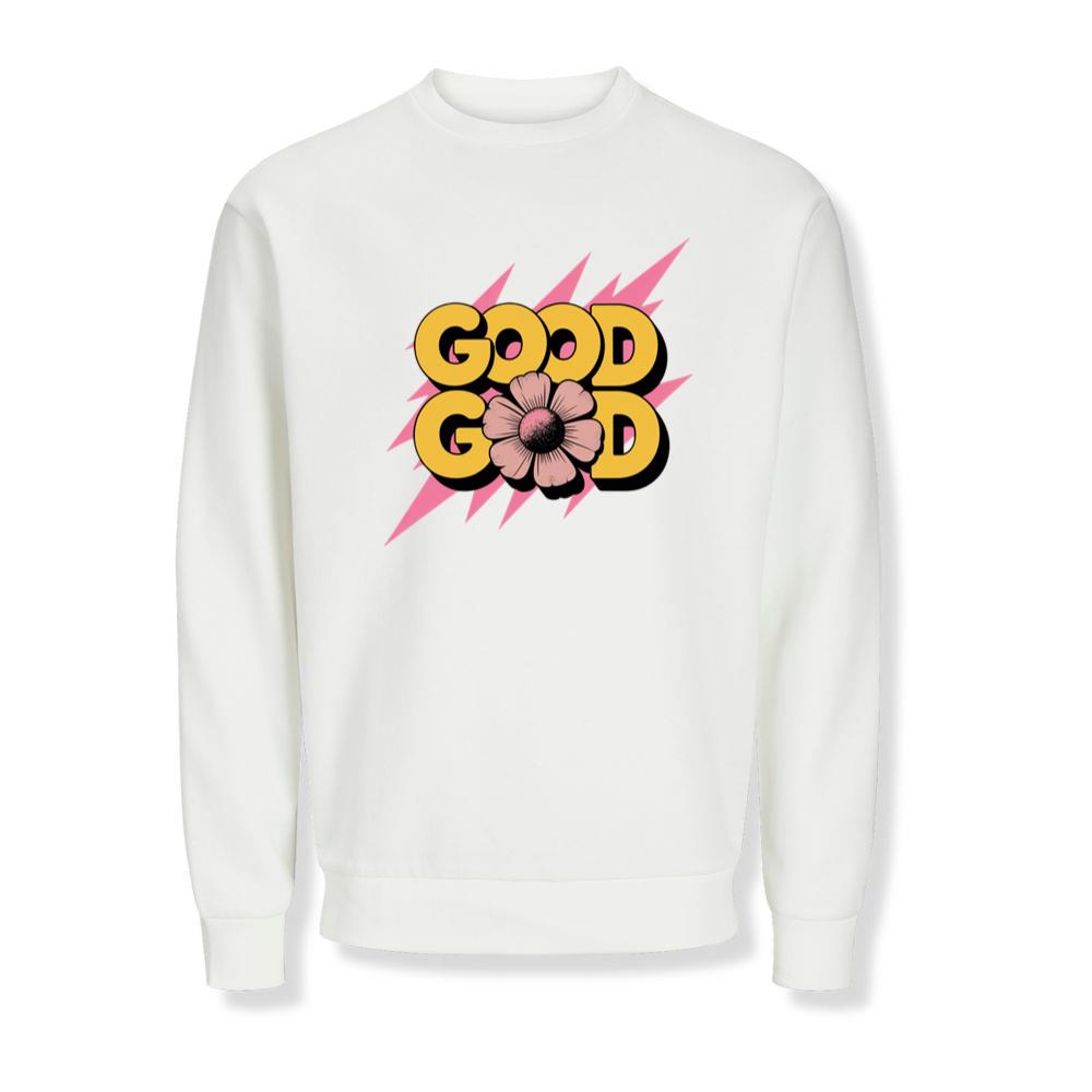 Good Good Retro Bold Text Graphic Sweatshirts