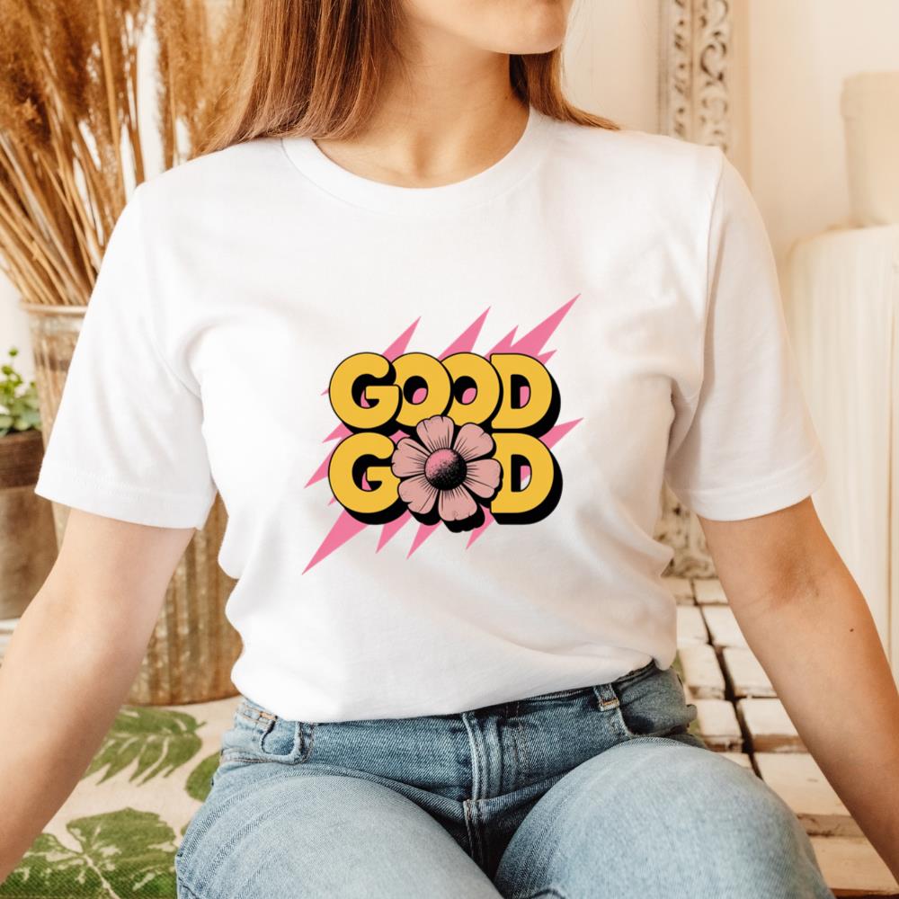 Good Good Retro Bold Text Graphic T-Shirt