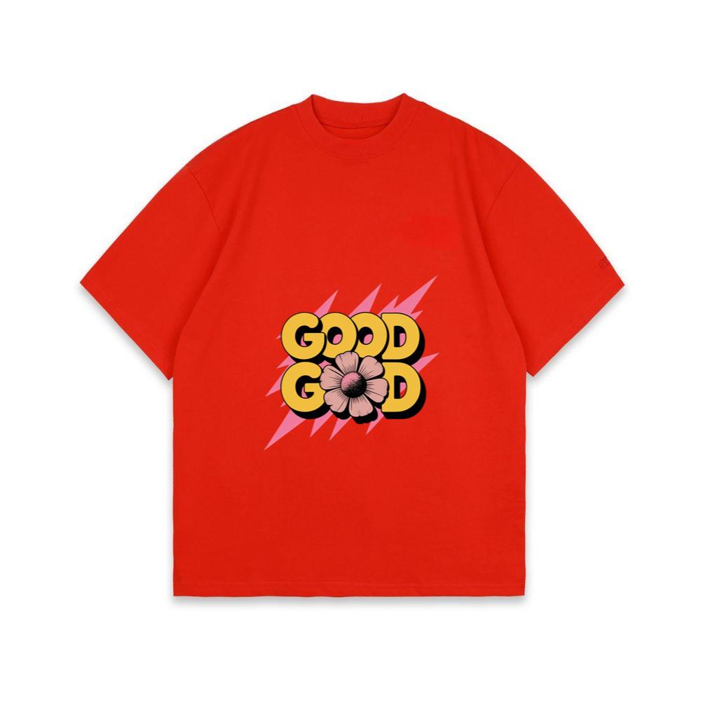 Good Good Retro Bold Text Graphic T-Shirt