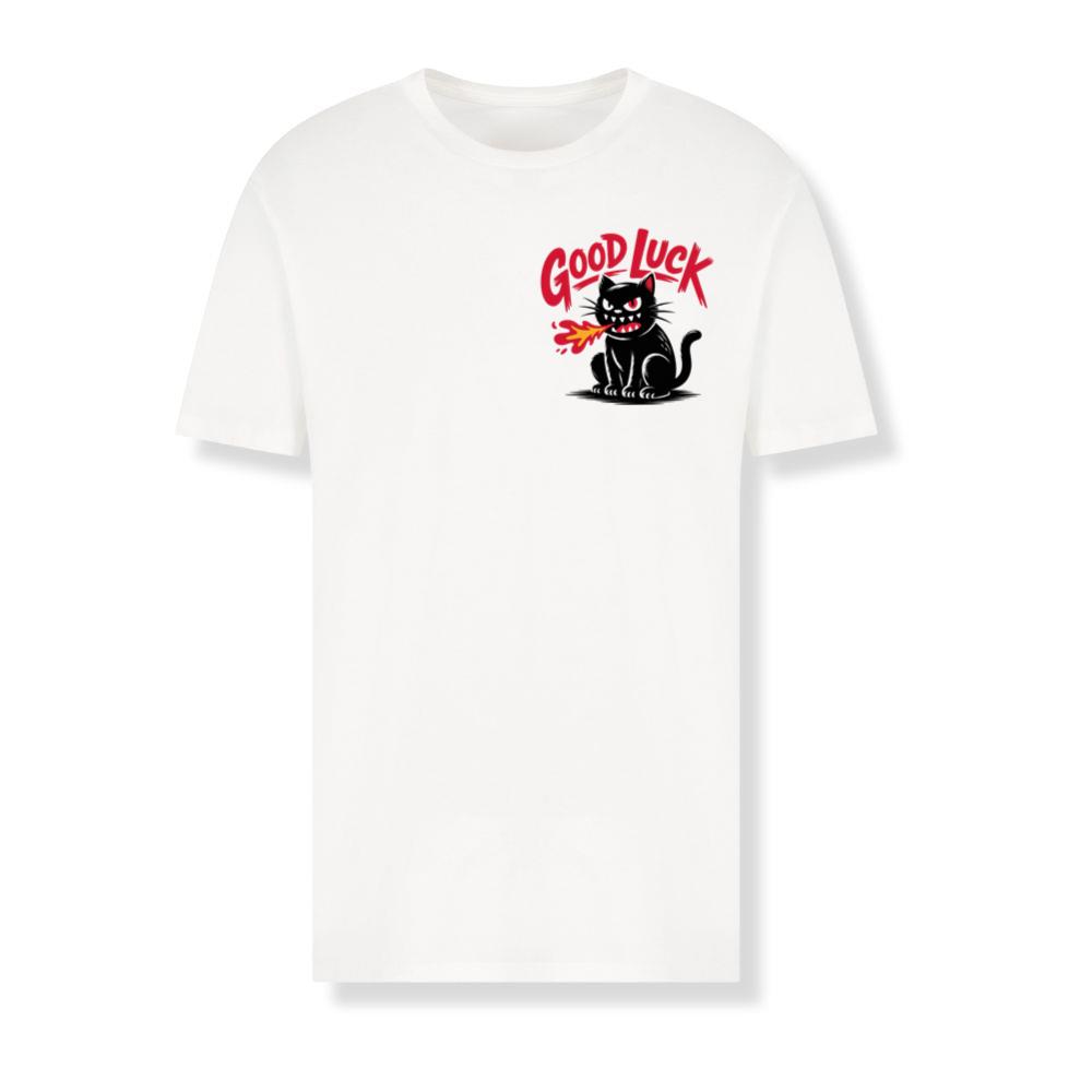 Good Luck Black Cat Vintage Style Graphic T-Shirt