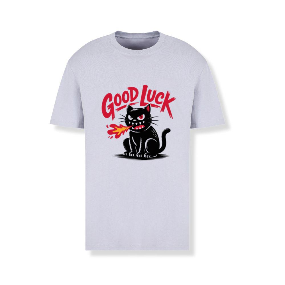 Good Luck Black Cat Vintage Style Graphic T-Shirts