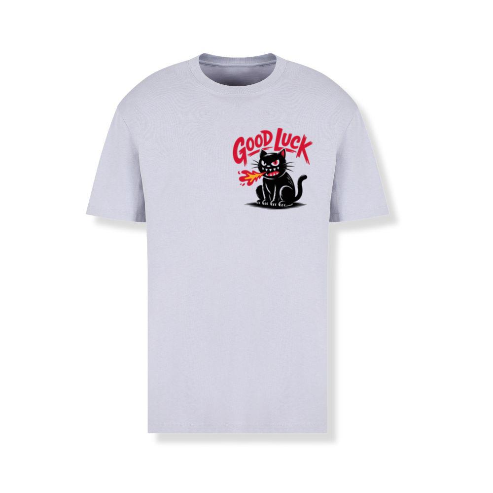 Good Luck Black Cat Vintage Style Graphic T-Shirts - Image 2
