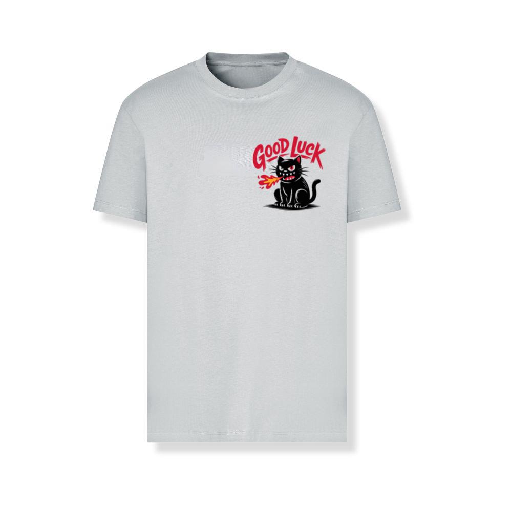Good Luck Black Cat Vintage Style Graphic T-Shirts - Image 3