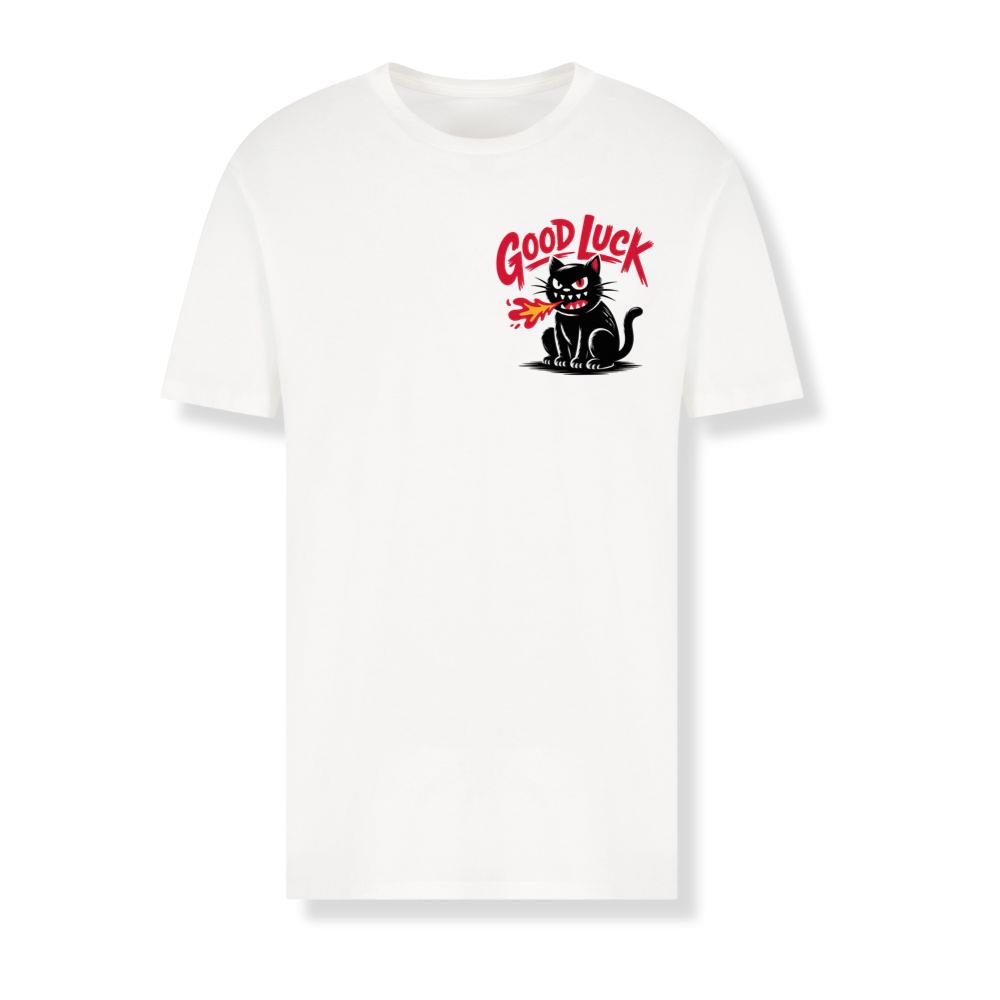 Good Luck Black Cat Vintage Style Graphic T-Shirts