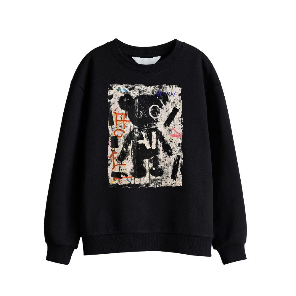 Graffiti Teddy Bear Edgy Vintage Retro Streetwear Teddy Sweatshirt