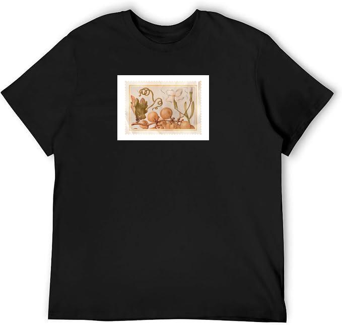 Grapes and Flower Stamp T-Shirts