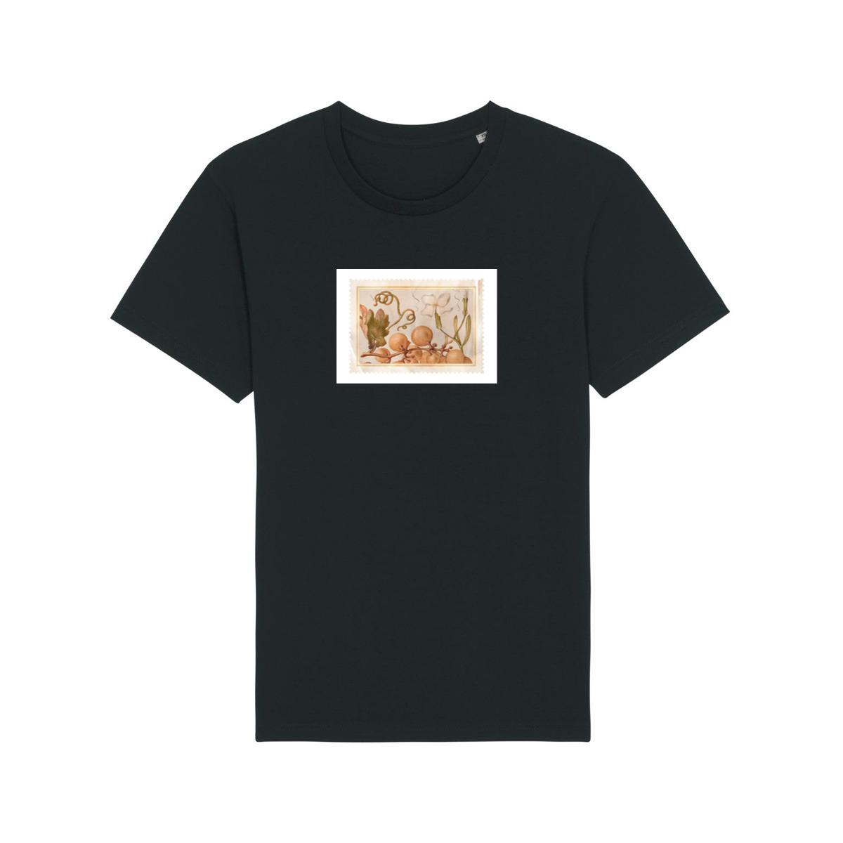 Grapes and Flower Stamp T-Shirts