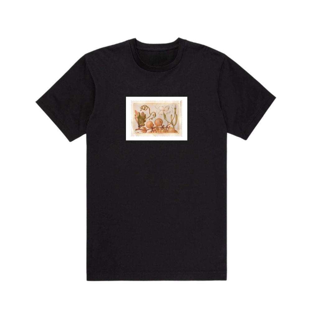 Grapes and Flower Stamp T-Shirts
