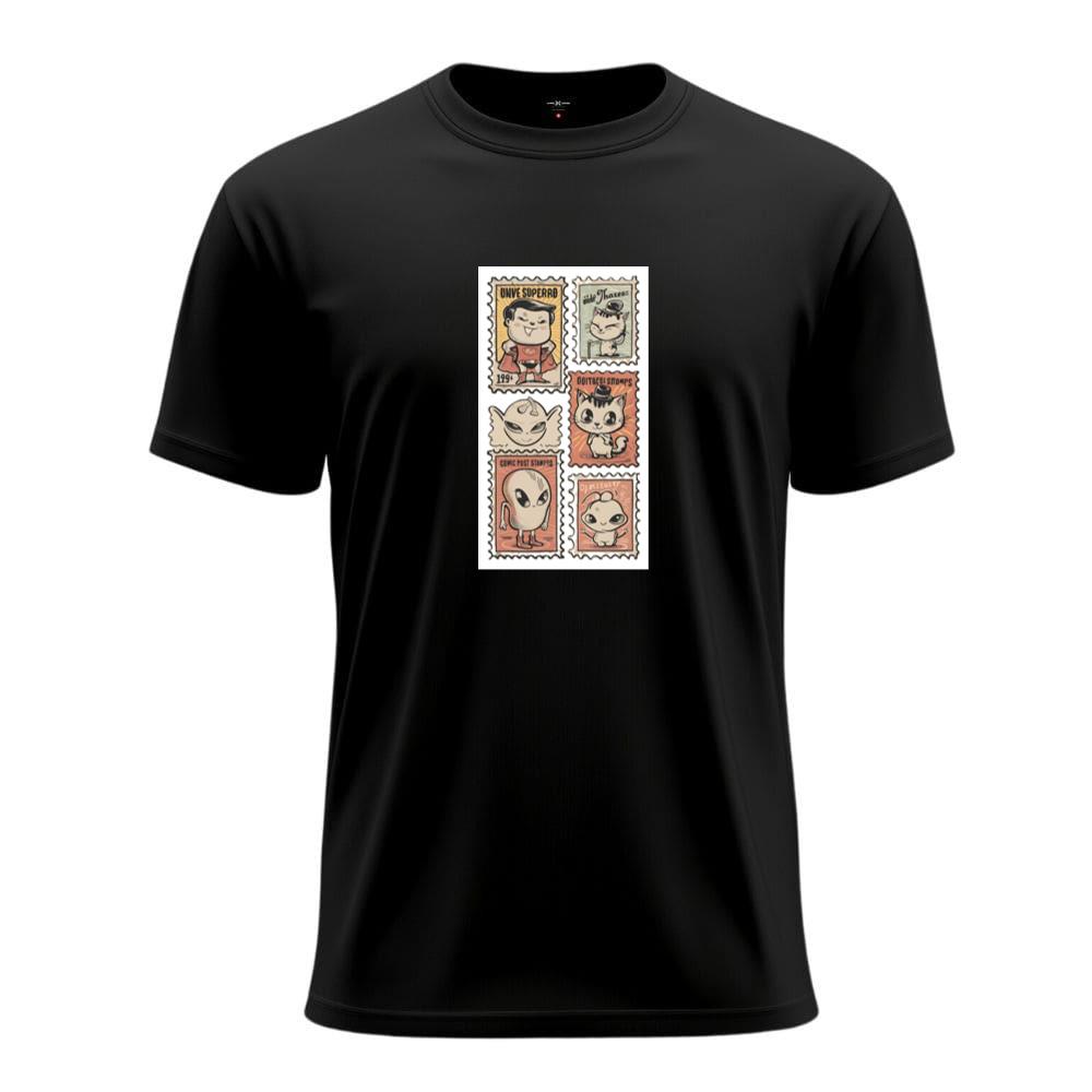 Graphic Stamp Set with Comic Aesthetic T-Shirts