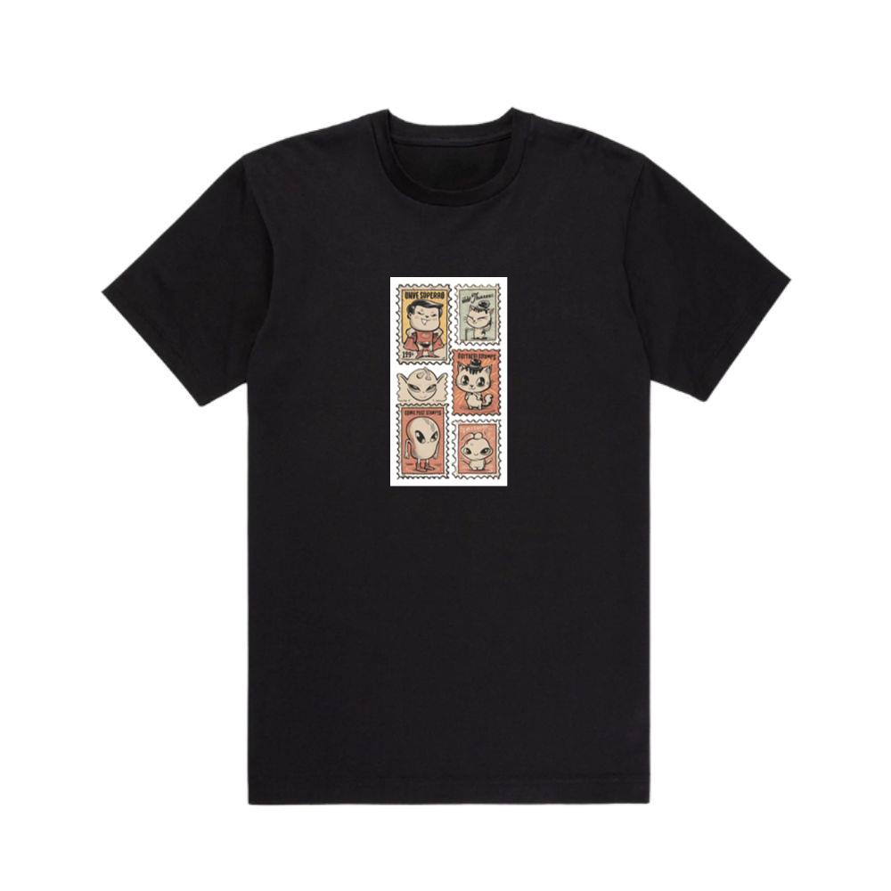 Graphic Stamp Set with Comic Aesthetic T-Shirts