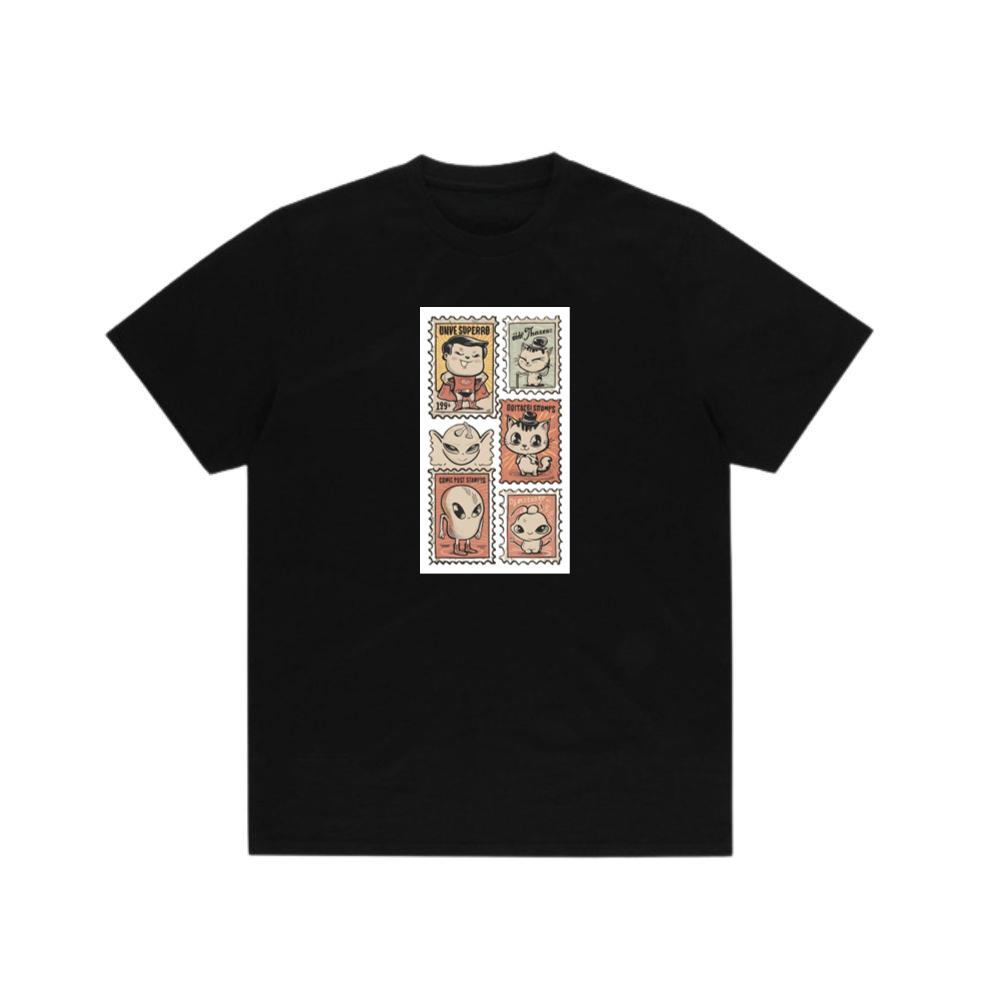 Graphic Stamp Set with Comic Aesthetic T-Shirts