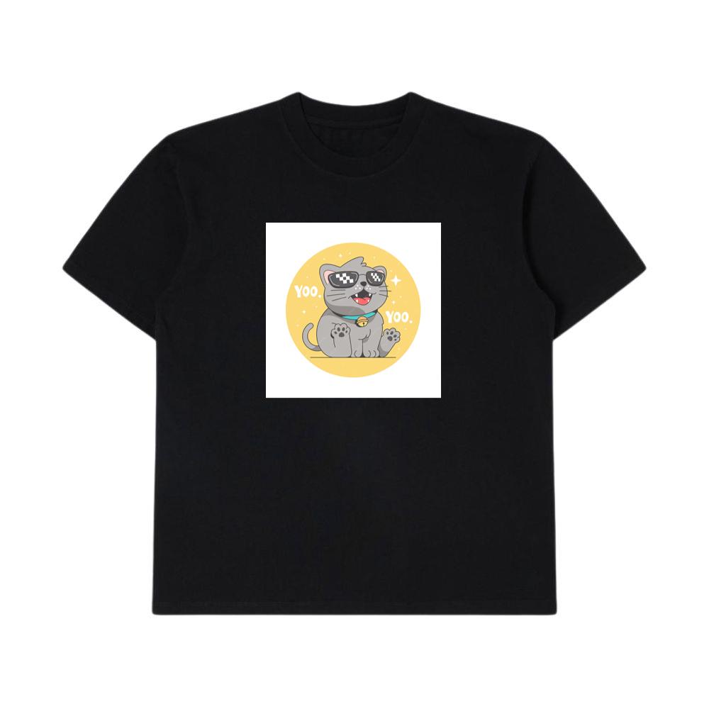 Gray Cat with Sunglasses T-Shirts