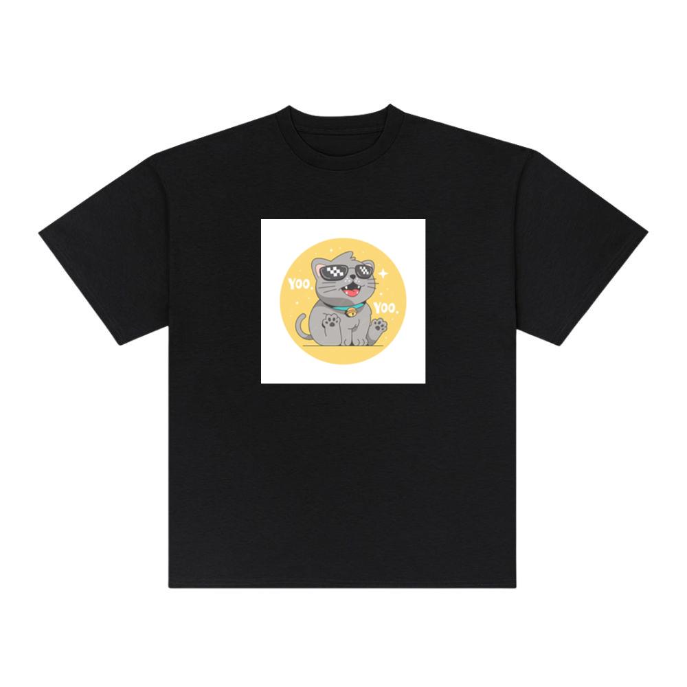 Gray Cat with Sunglasses T-Shirts