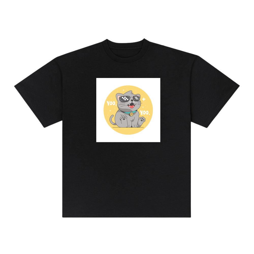 Gray Cat with Sunglasses T-Shirts