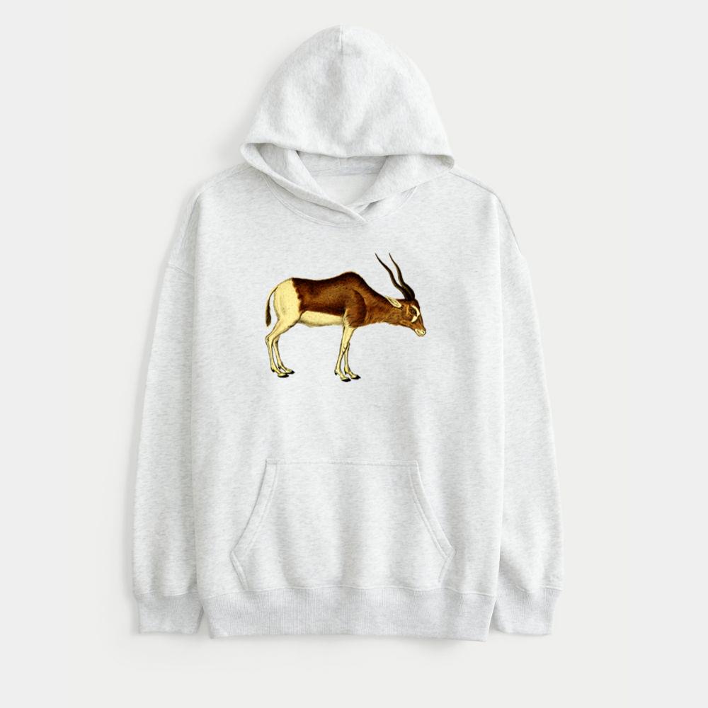 Grazing Brown Horned Antelope Hoodie