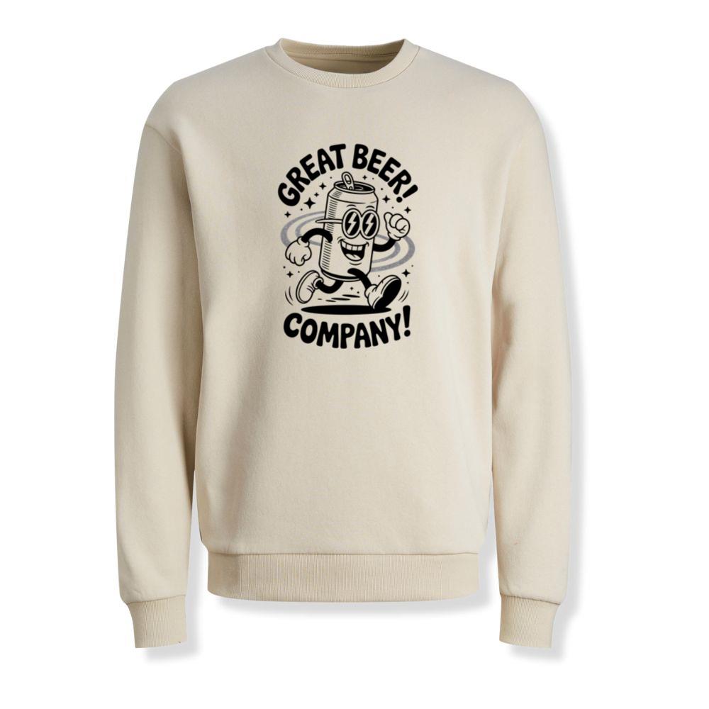 Great Beer Company Retro Funny Beer Graphic Sweatshirt - Image 2