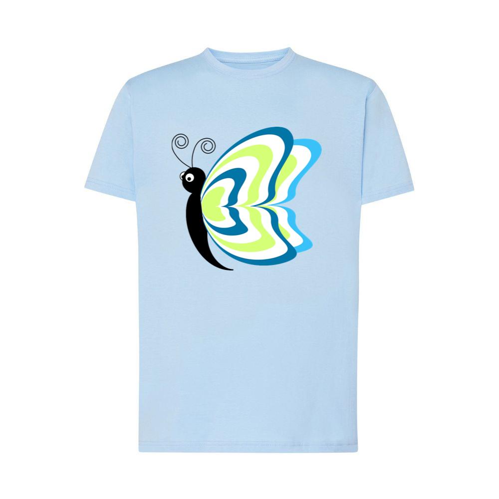 Green Blue Swirl Wing Butterfly T-Shirts