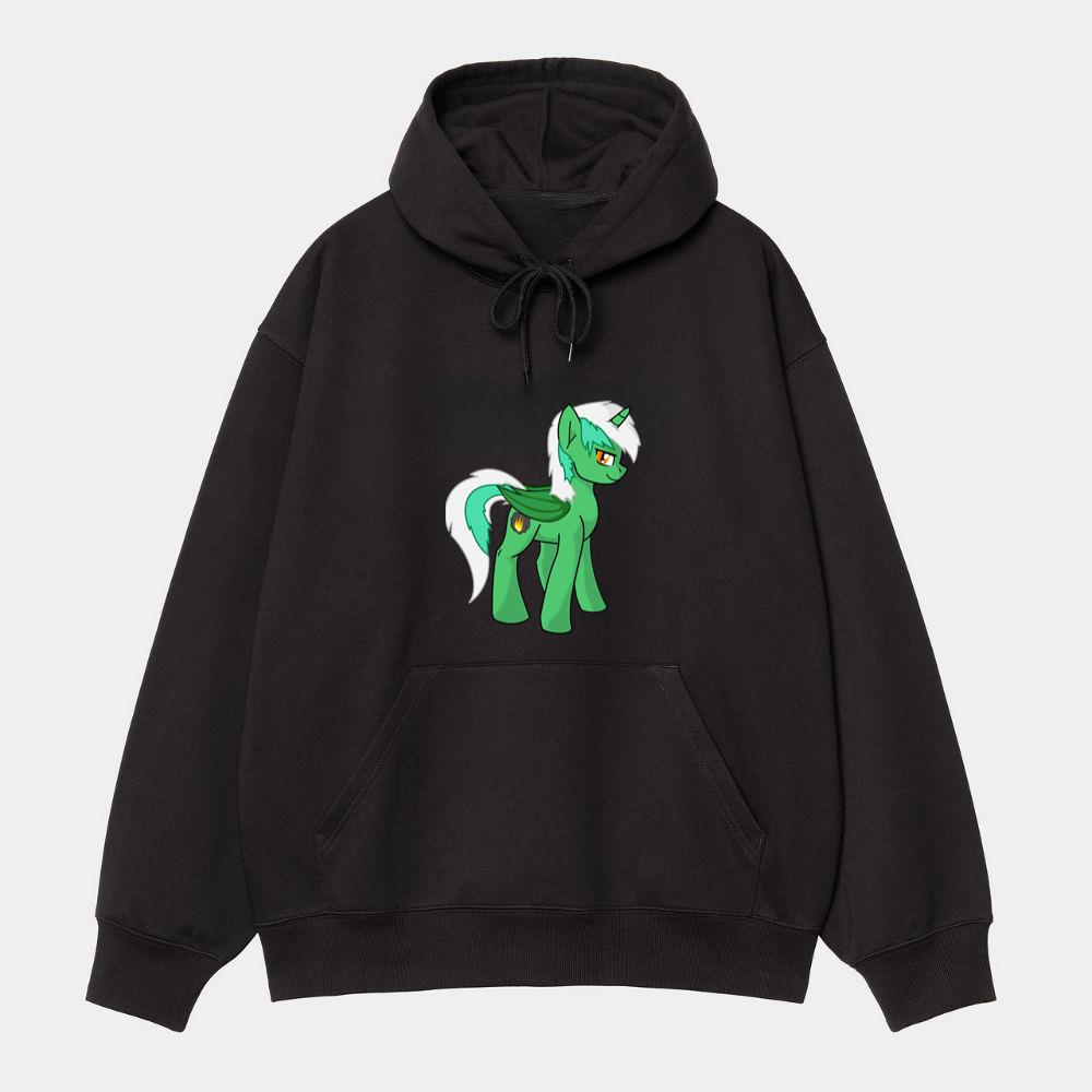 Green Fire Pony Hoodie