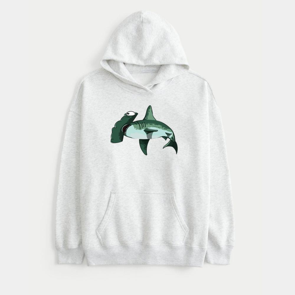 Green Hammerhead Shark cute Hoodie