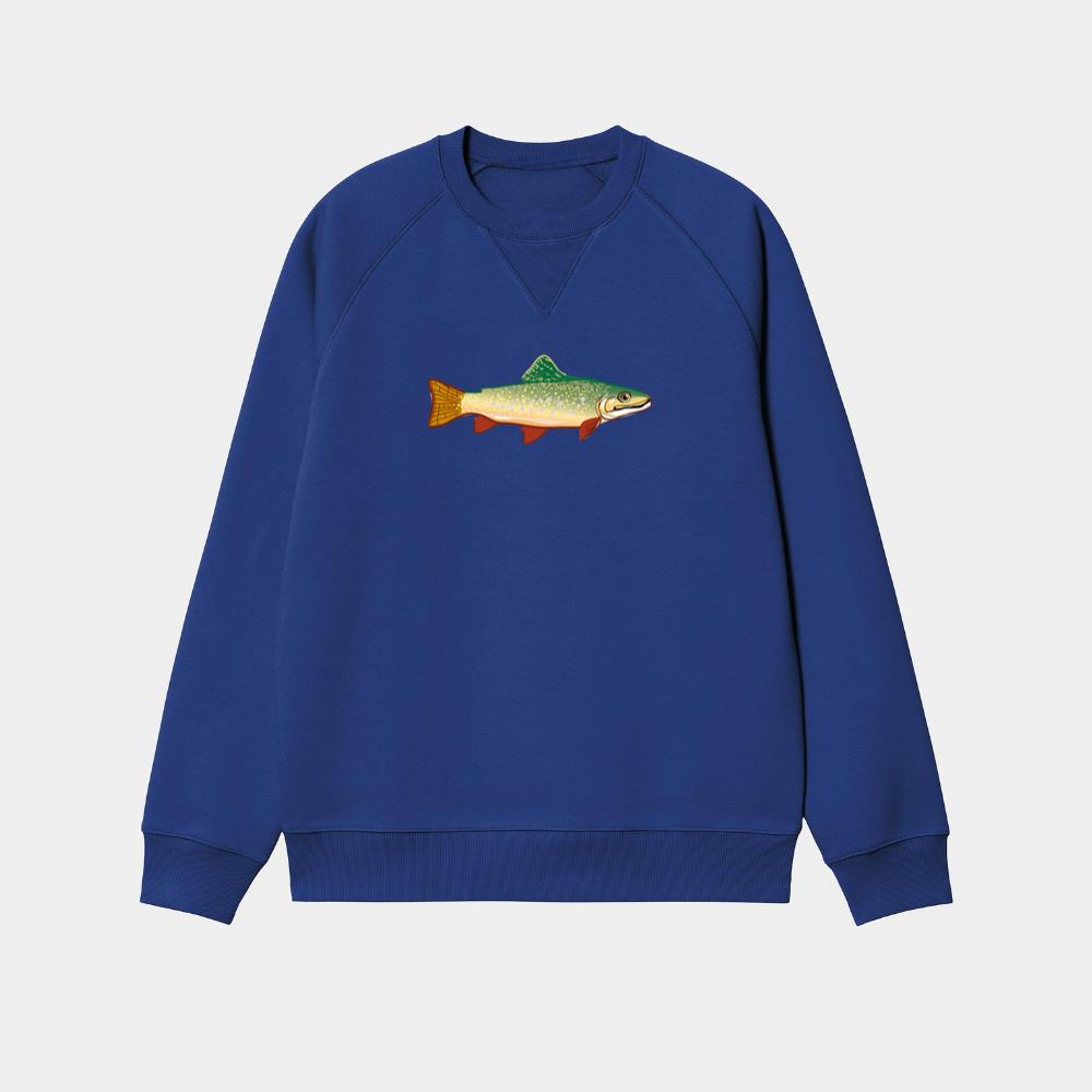 Green Trout Fish Sweatshirt