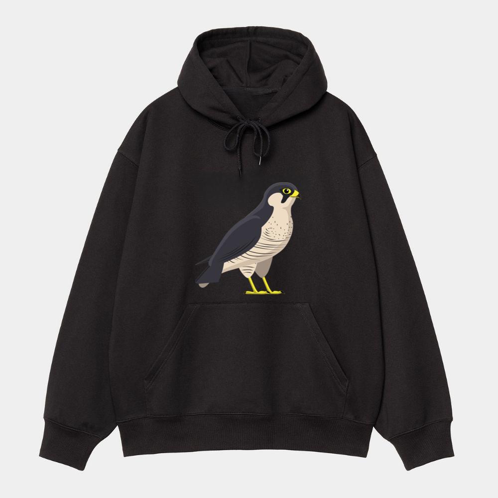 Grey and Yellow Falcon Hoodie