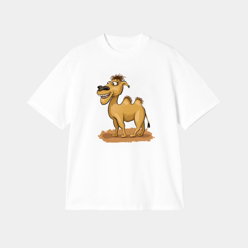 Grinning Standing Cartoon Camel T-Shirt