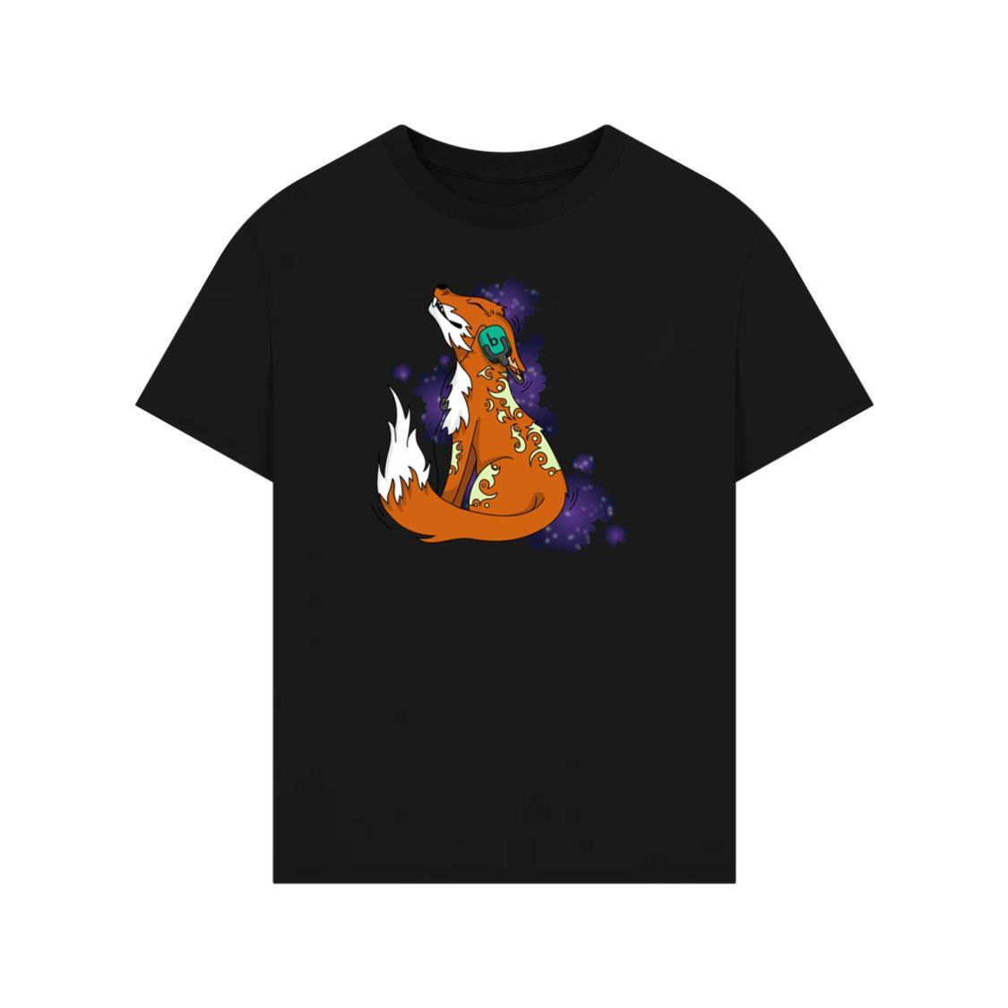 Groovy Patterned Fox Vibes T-Shirt