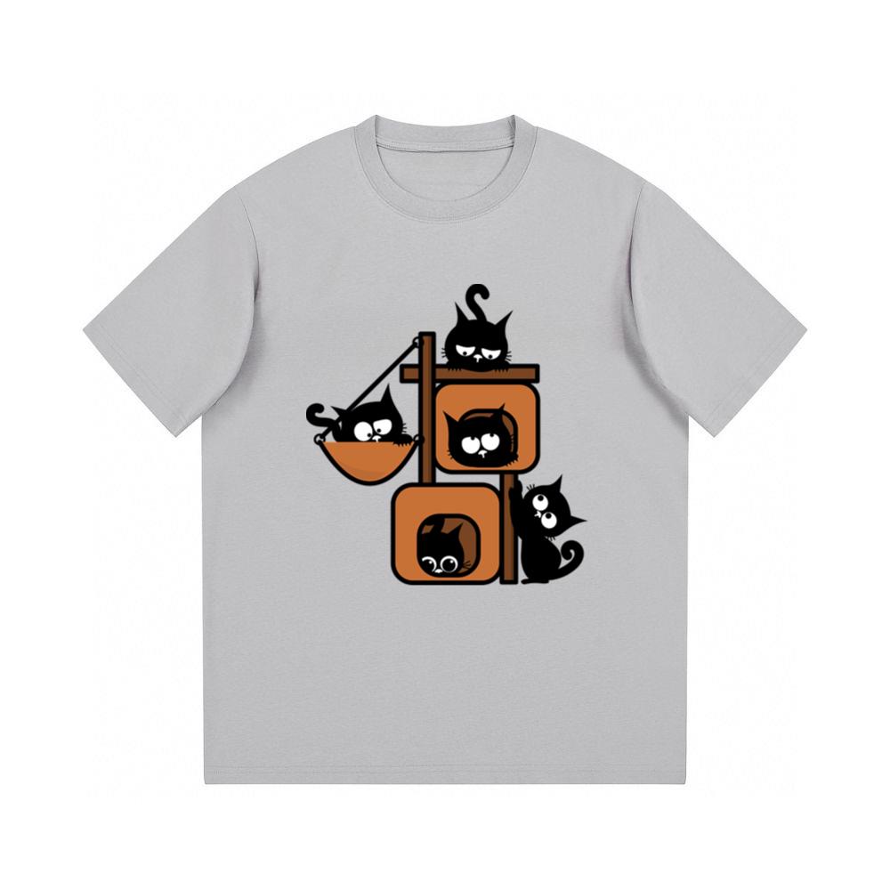 Group Of Cartoon Black Cats TShirts Shopwify