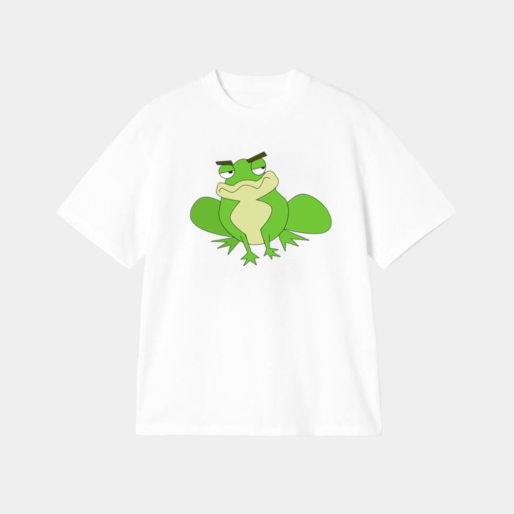 Grumpy Cartoon Frog T-Shirt