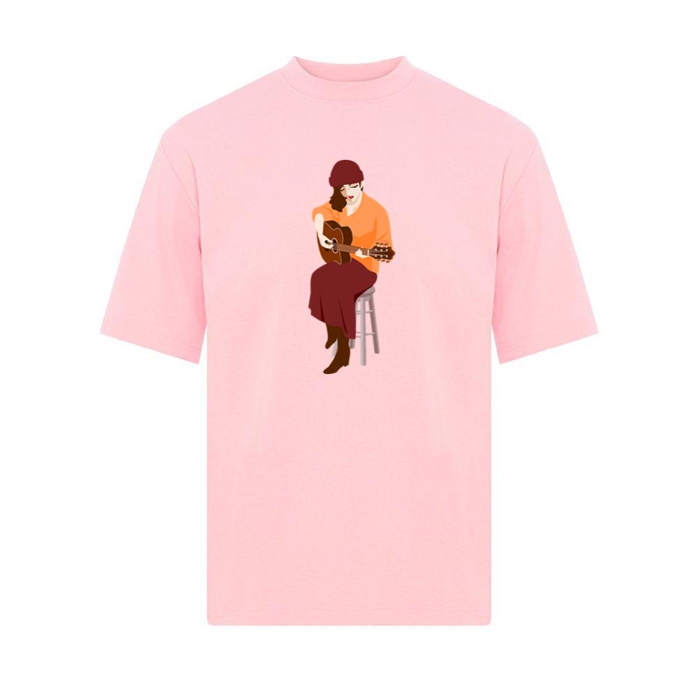 Guitar Girl in Hat T-Shirts